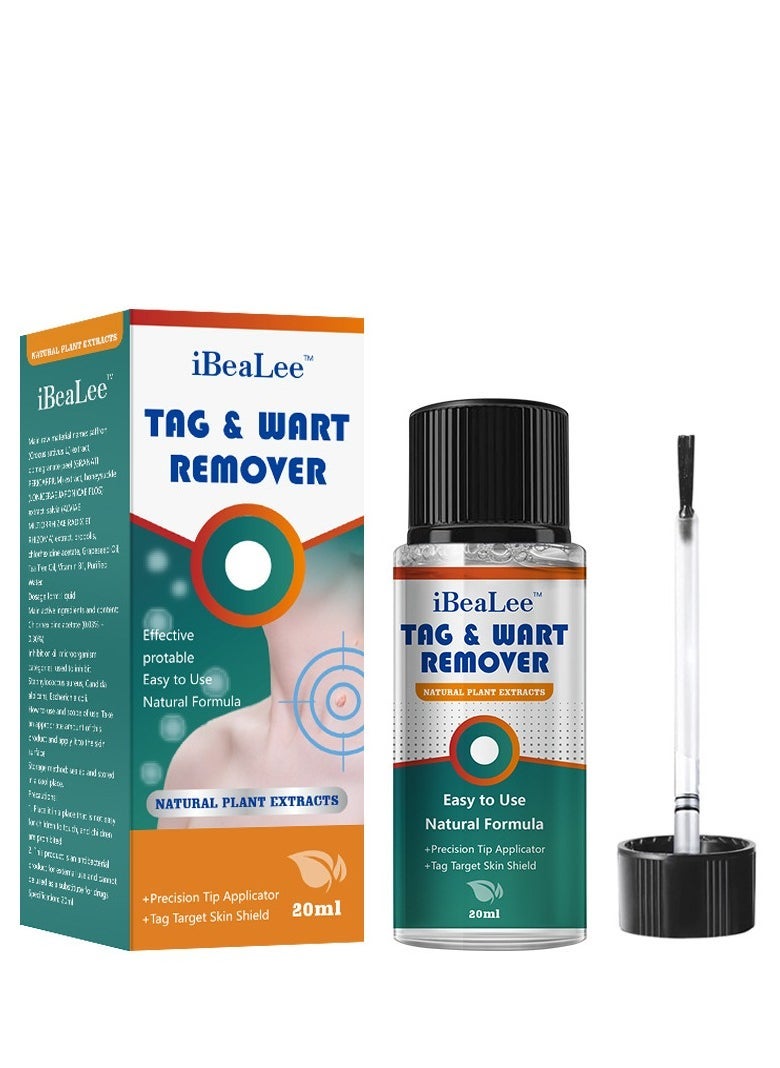 iBealee Wart Remover Liquid, Fast Action Liquid Wart Gel Maximum Strength, Effective Wart Removal with Specialized Formula for Plantar and Common Warts, Safe, Botanical-Based, and Strong 20ml - Image 1