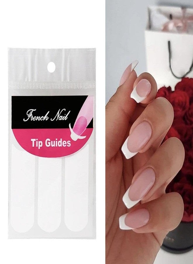 Jinshining 240 Pcs White French Manicure Nail Art Stickers Strips, Guide Stickers Moon Shape Design Self-Adhesive Nail Sticker Tips for Manicure Decoration DIY Tools Stickers and Decals Nail Art Accessories - Image 4
