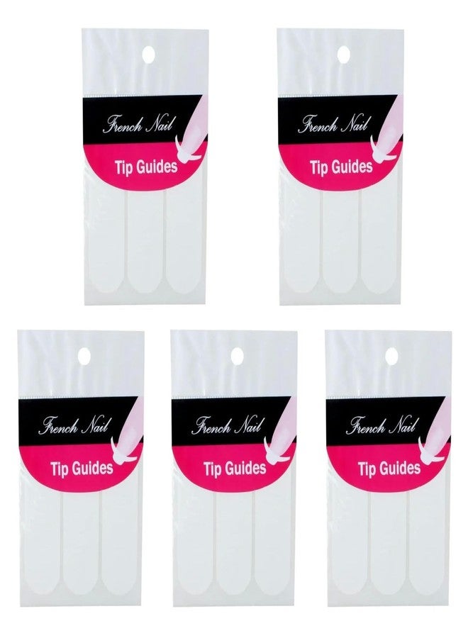 Jinshining 240 Pcs White French Manicure Nail Art Stickers Strips, Guide Stickers Moon Shape Design Self-Adhesive Nail Sticker Tips for Manicure Decoration DIY Tools Stickers and Decals Nail Art Accessories - Image 1