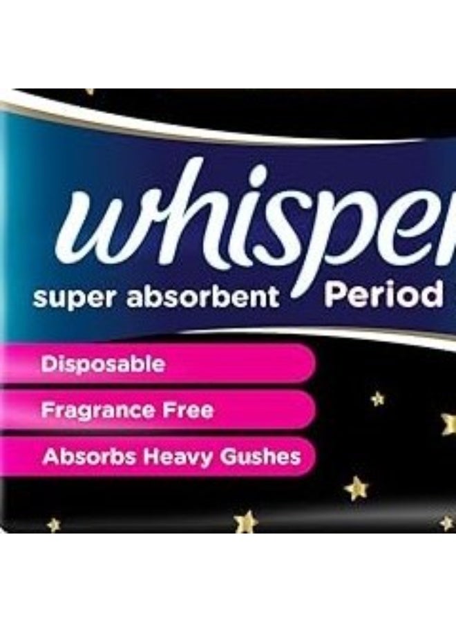 وسبير Whisper Super Absorbent Women Period Panty, 12 M-L Pants, 360 Degree Leakage Protection For Heavy Flow, Panty Like Fit For Full Back Coverage, Absorbs Heavy Gushes, Silky Soft, Comfortable Feel - Image 3