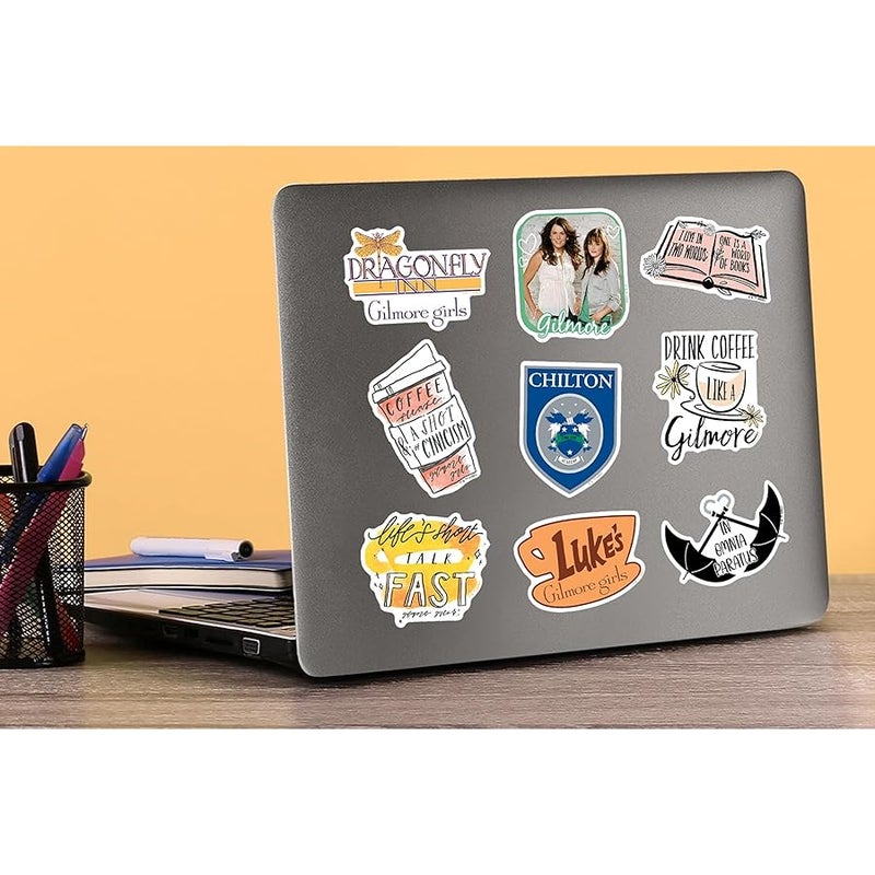 GRAPHICS & MORE Gilmore Girls 50ct Vinyl Large Deluxe Stickers Variety Pack - Laptop, Water Bottle, Scrapbooking, Tablet, Skateboard, Indoor/Outdoor - Image 5