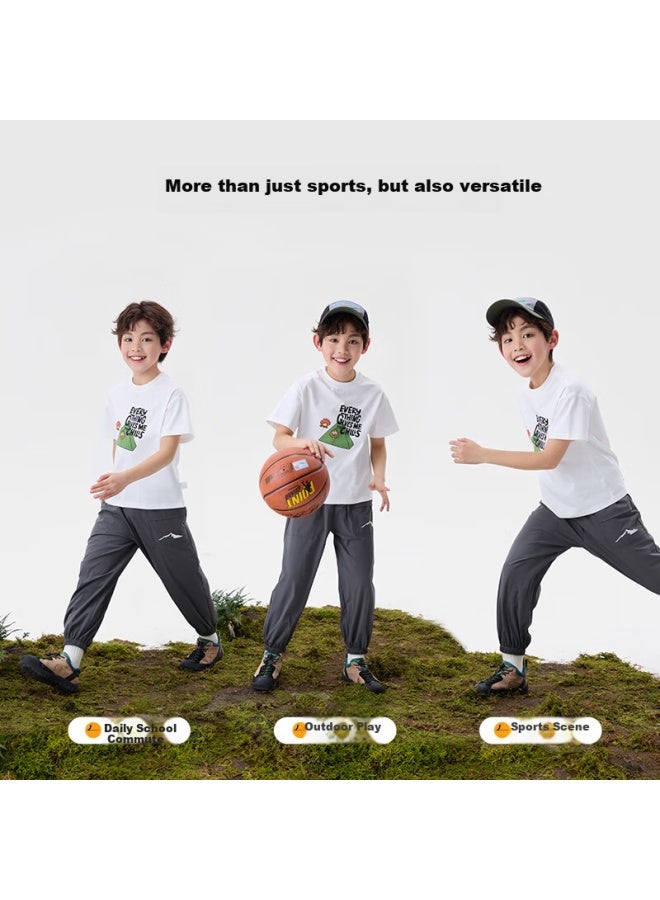 Nubiwu Boys' Short-sleeve T-shirt, Cool And Breathable, Children's Summer Wear, Casual And Stylish Thin Top For Boys, Summer Clothing For Older Childre - Image 2