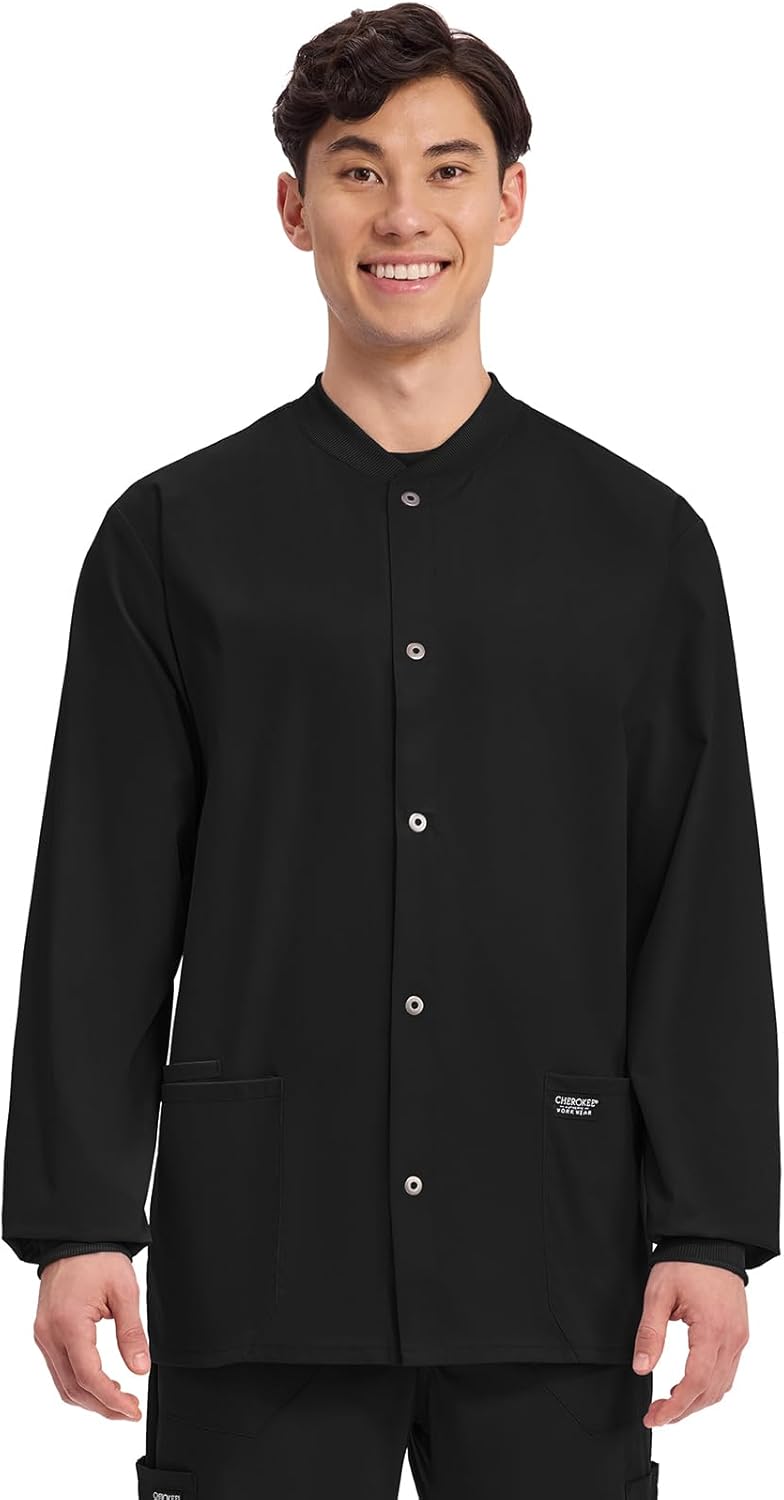 Cherokee WW360 Men's Warm-Up Jacket - Black, XL - Image 1
