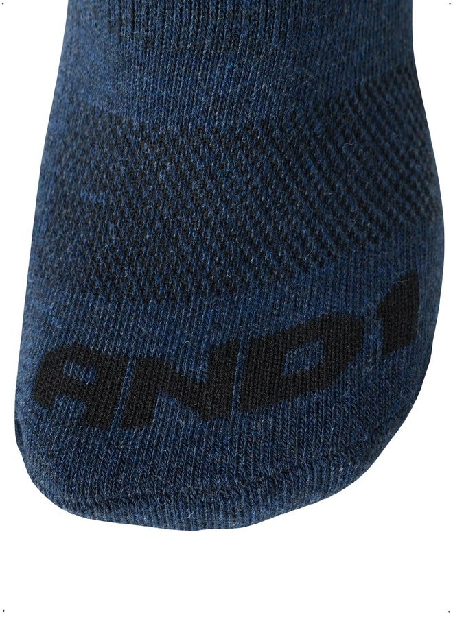 AND1 Men's Socks - Athletic Cushion Quarter Cut Socks (24 Pack), Size 6-12.5, Navy Assorted - Image 5