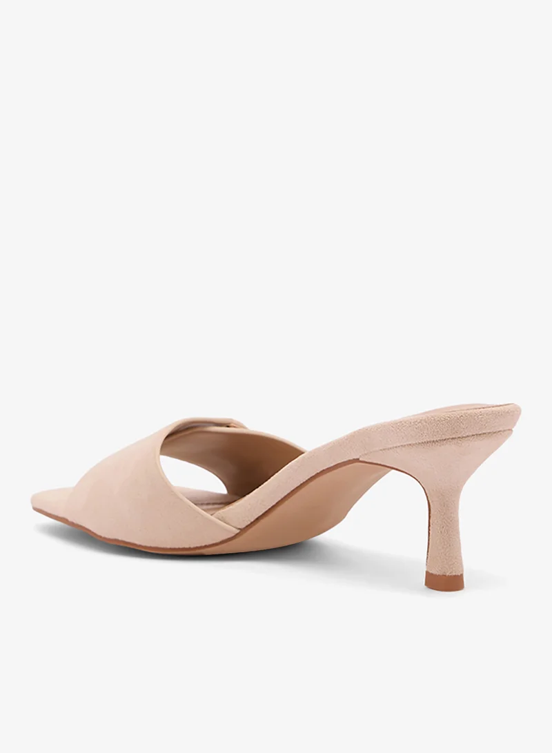 RAID  Suede Buckle Heeled Sandals for Women | Best Price UAE