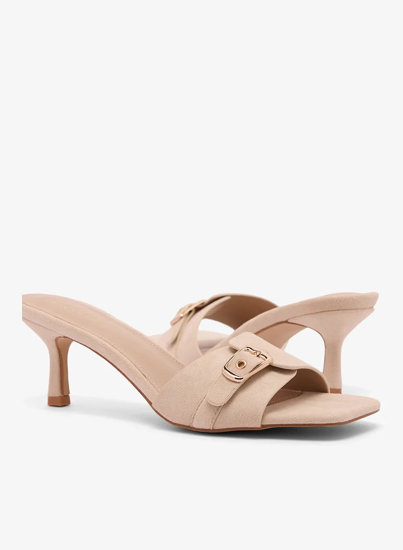RAID  Suede Buckle Heeled Sandals for Women | Best Price UAE