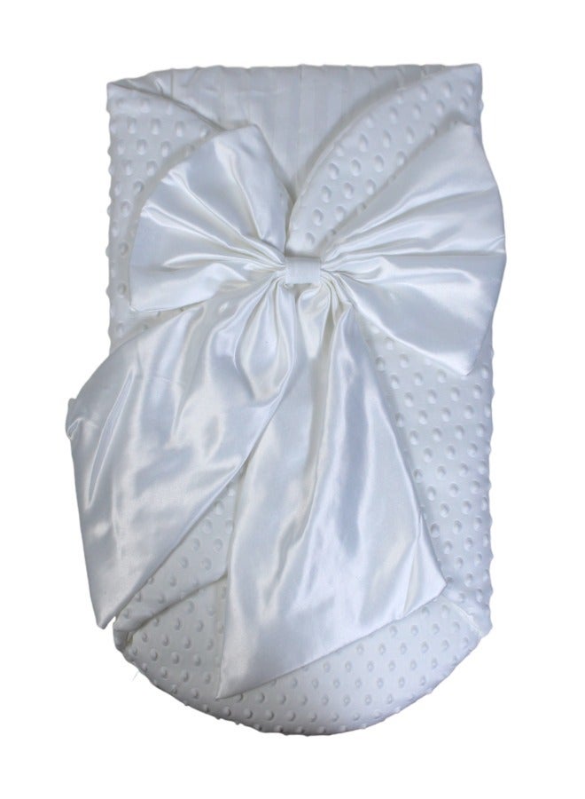 Baby Blanket Swaddle Sleeping Bag With A Bow & Cap for Newborn Easy to Carry - Image 3