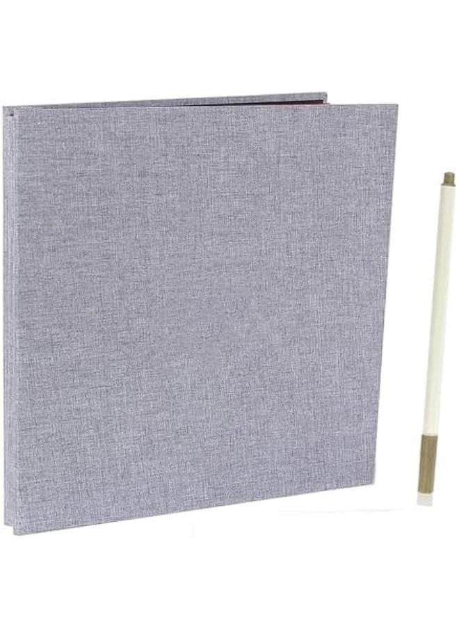 HOOKOR Photo Albums, Extra Large Capacity Family Wedding Picture Albums Photo Book, Magnetic Self-stick Photos Hand Made DIY Albums, Memory Book Holds 3x5, 4x6, 5x7, 6x8, 8x10 Inch Photos (Grey)  - Image 1