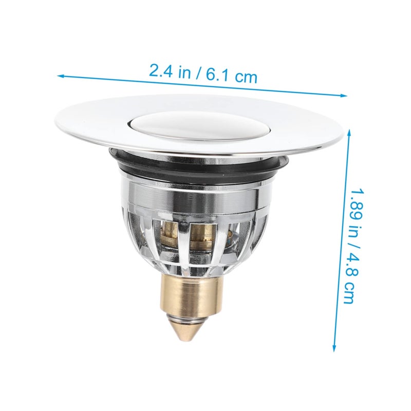 Universal Sink Drain Cover Non Slip Washbasin Plug Easy Install Water Strainer - Image 5