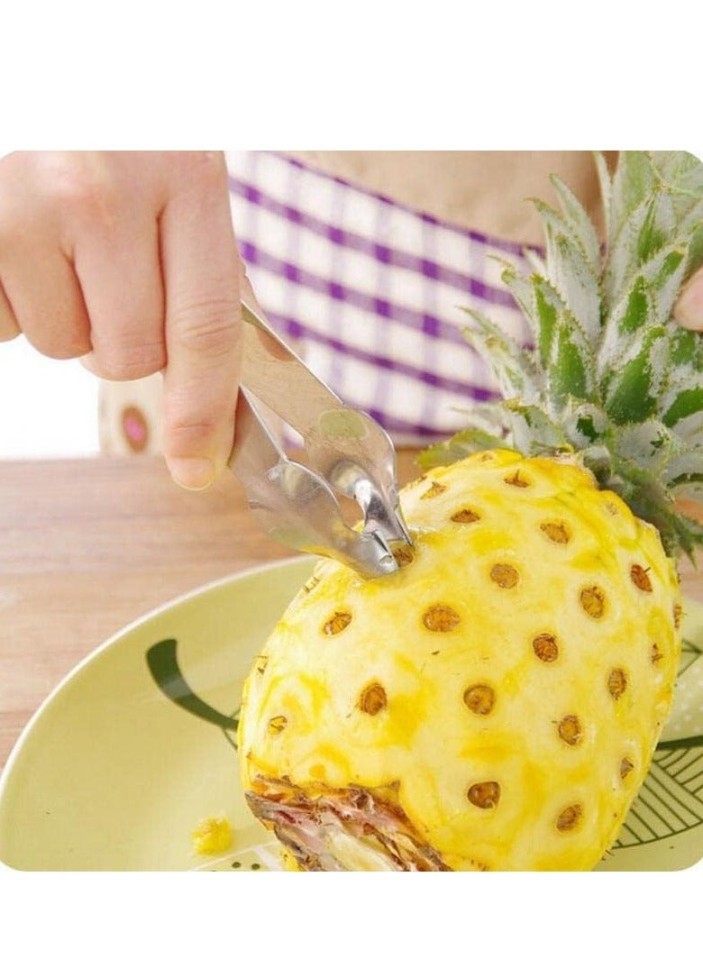 Altheqa Kitchen Pineapple Corer and Slicer Tool - Stainless Steel Pineapple Cutter for Easy Core Removal & Slicing - Super Fast Pineapple Slicer and Corer Tool Saves You Time (Black)  - Image 2