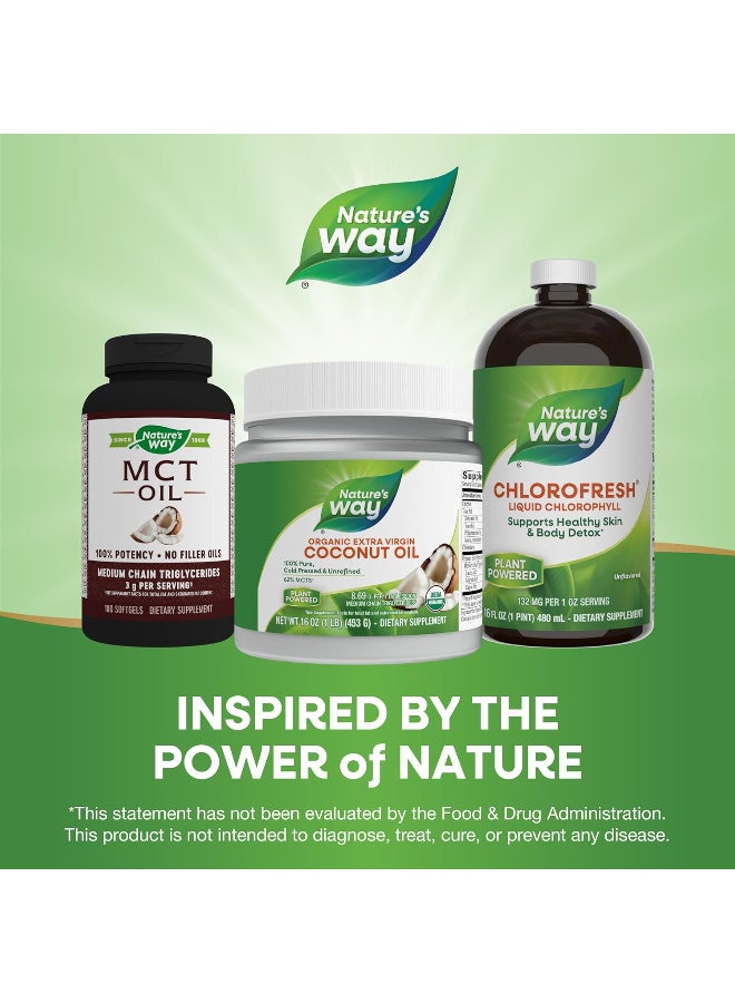 ناتشرز واي زيت جوز الهند البكر الممتاز العضوي من وزارة الزراعة الامريكية - نقي، معصور على البارد، غير معدل وراثيًا من نيتشرز واي، 453 جرام - Image 3