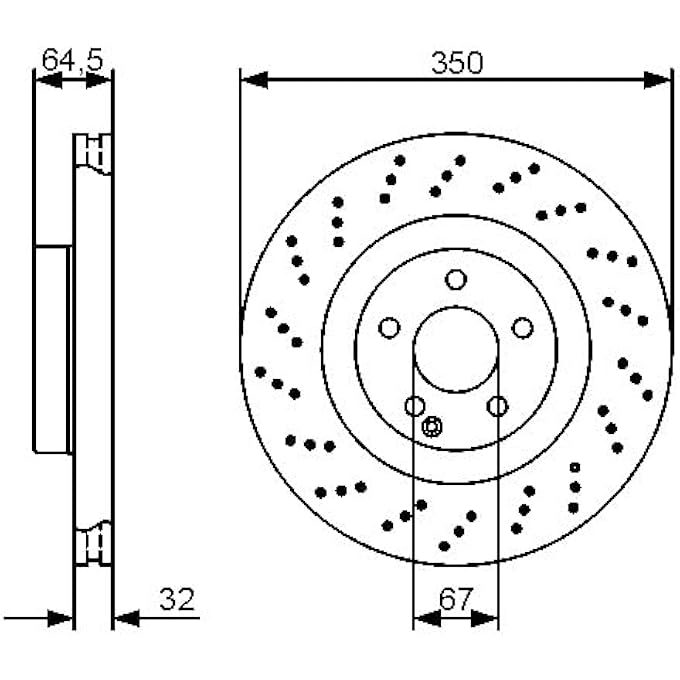 rayihni Bosch 0986479412 Brake Disc - Image 3