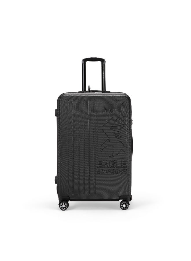 Eagle Express Superior 28-Inch Hard Trolley Luggage - Black - High Quality ABS - Free Protective Cover - 1-Year Warranty - Image 1