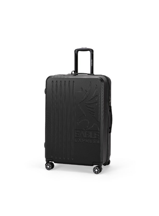 Eagle Express Superior 28-Inch Hard Trolley Luggage - Black - High Quality ABS - Free Protective Cover - 1-Year Warranty - Image 2