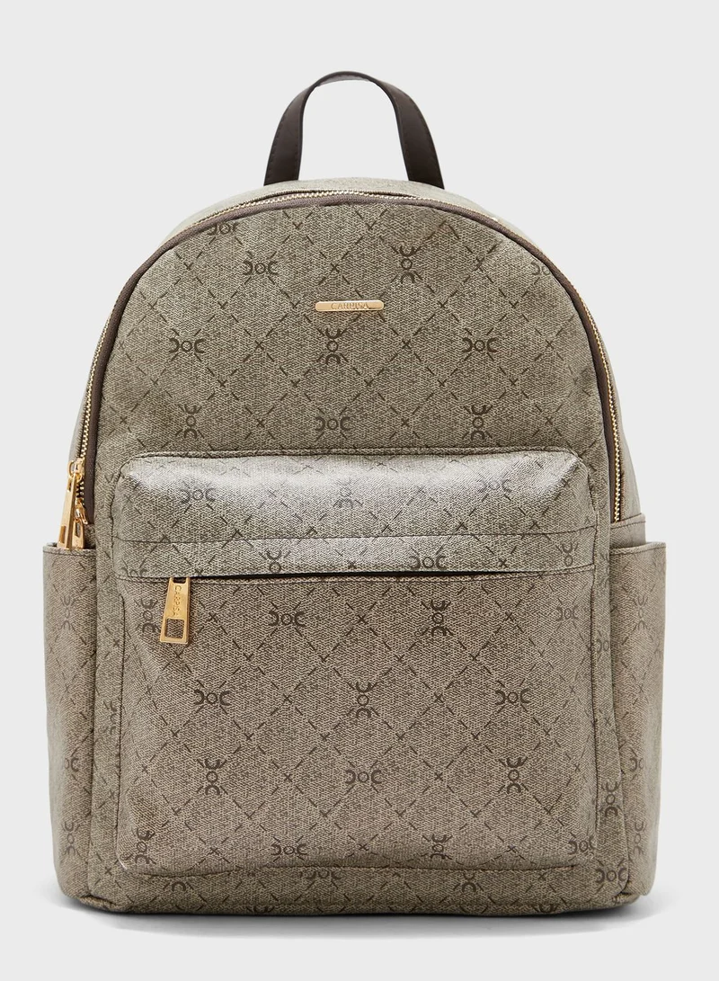 CARPISA Front Zip Pocket Backpack