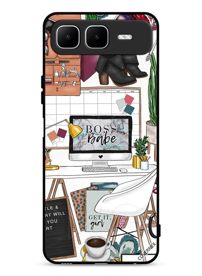 Covernex Infinix Smart 10 Plus Protective Case Cover Boss Babe Art Clip