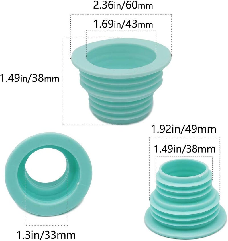 SIYANSHU Drain Pipe Hose Deodorant Silicone Ring Silicone Seal Plug Ring Washing Machine Plug Ring for Laundry Room Bathroom Bathtub Kitchen Cleaning Tools (Pack of-1, Pink) - Image 3