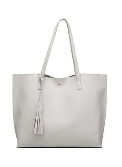 Women's Soft Faux Leather Tote Shoulder Bag Big Capacity Tassel Handbag  Large Capacity New Style Tassel Bag Luxury Ladies Tote Bag