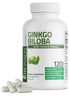 Bronson Ginkgo Biloba Extra Strength Formula, 120 Vegetarian  - Image 4