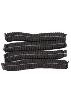 SAQOWARE 100 Peice Disposable Hair Net/Mob Caps/Hair Caps-Black with Elastic Stretch Band Polypropylene Hats  - Image 5