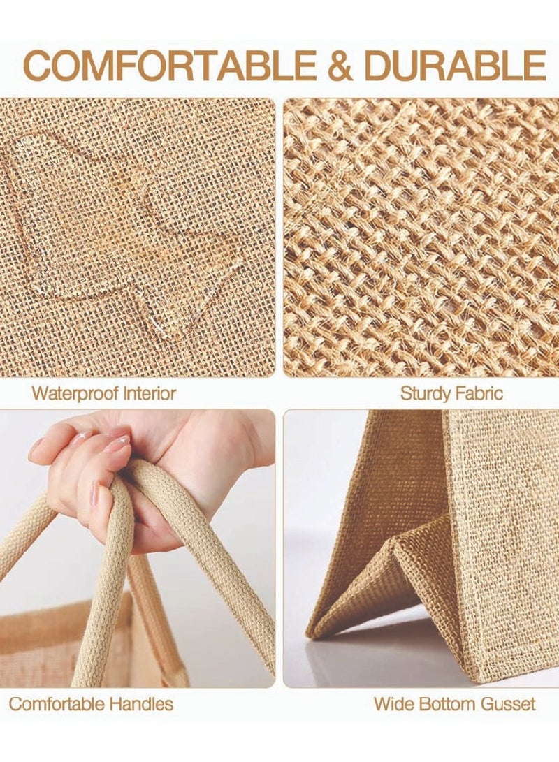 PRINTSHOP4ME Eid Mubarak Jute Tote Bags - Eco-Friendly Jute Grocery and Shopping Bags - Perfect for Shopping and Groceries Tote Bags - Gift for Eid - Eid Jute Bags  - Image 3