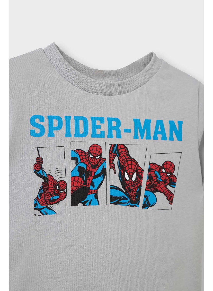 DeFacto Baby Boy 2 piece Regular Fit Licensed by Marvel Knitted Pyjamas  - Image 2
