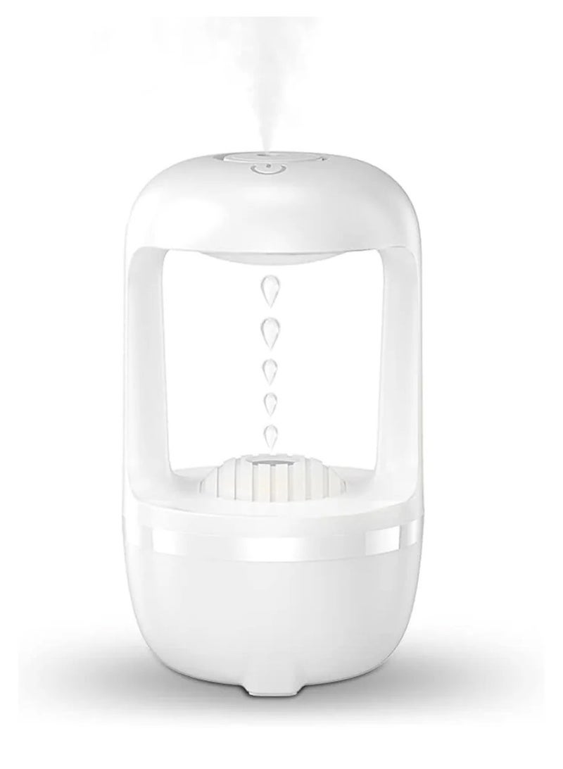 DubaiGallery مرطب هواء مضاد للجاذبية مع قطرات ماء وصانع ضباب بارد بالموجات فوق الصوتية مع شاشة LED للمكتب وغرفة النوم وسطح المكتب - Image 1