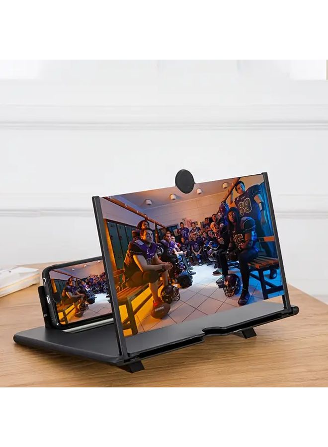 White Phone Screen Magnifier Stand Foldable Portable Hands Free Tablet Converter - Image 2