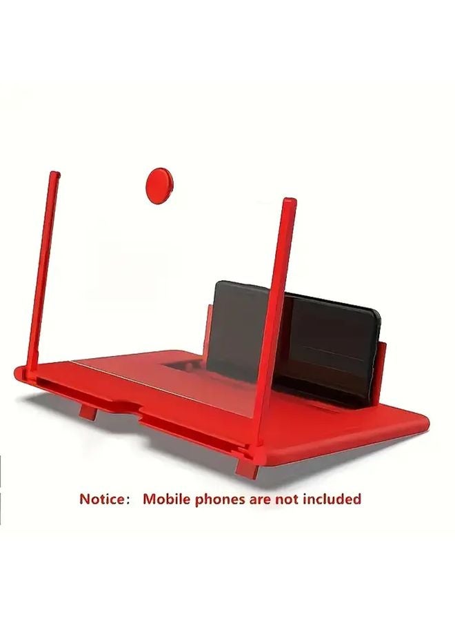 White Phone Screen Magnifier Stand Foldable Portable Hands Free Tablet Converter - Image 5