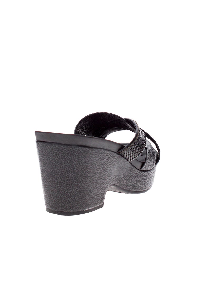 مودار صنادل بكعب عالٍ مع حزام خلفي - أحذية أنيقة بكعب عالٍ للفتيات والسيدات - Image 3