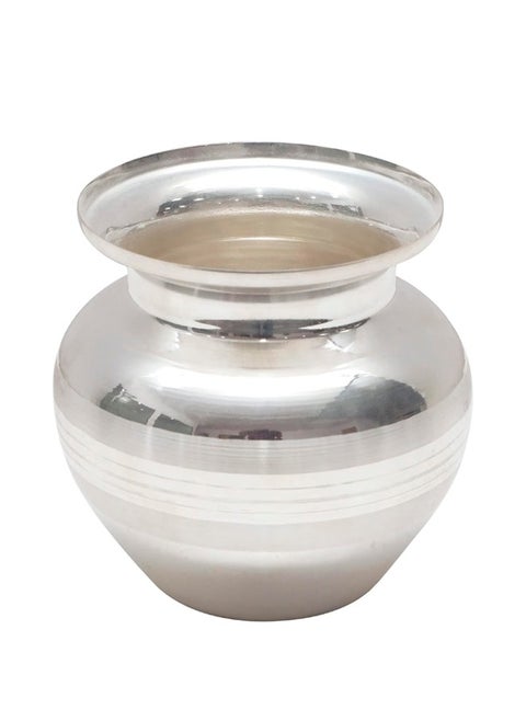 Silver Plated Kalash For Festival Puja Thali Diwali Home Temple And Office