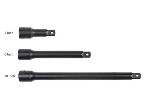 TEKTON 1/2 Inch Drive Impact Extension Set, 3-Piece (3, 6, 10 in.) | SIA92001 - Image 2