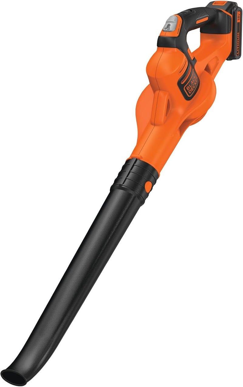 بلاك اند ديكر BLACK+DECKER منفاخ أوراق، بطارية غير متضمنة، نظام POWERCONNECT، سرعة نفخ 280 كم/ساعة، مقبض مريح - GWC1820PCB-XJ - Image 1