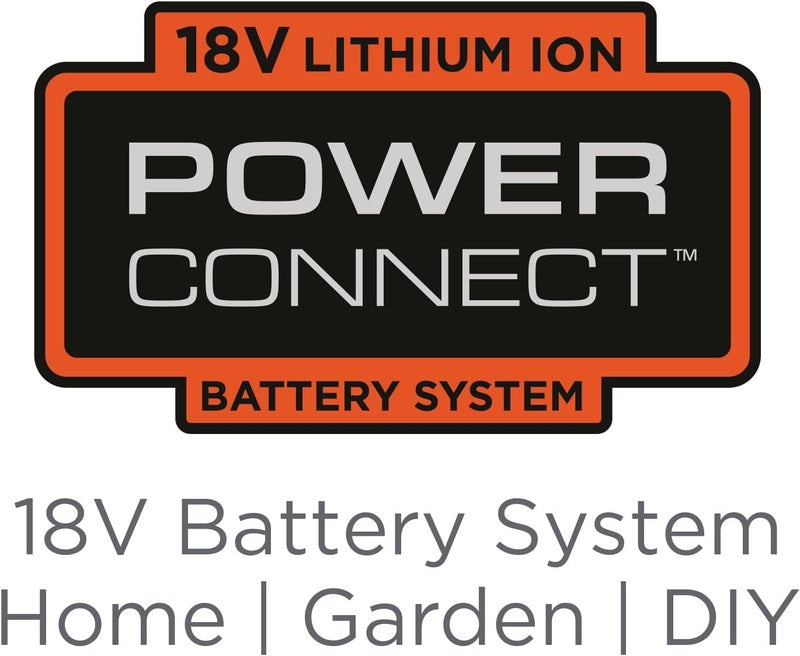 بلاك اند ديكر BLACK+DECKER منفاخ أوراق، بطارية غير متضمنة، نظام POWERCONNECT، سرعة نفخ 280 كم/ساعة، مقبض مريح - GWC1820PCB-XJ - Image 3