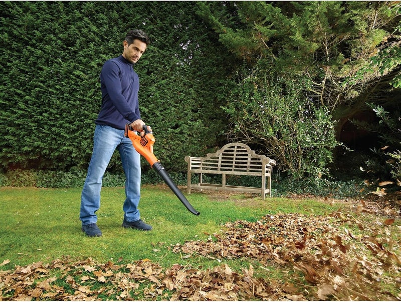 بلاك اند ديكر BLACK+DECKER منفاخ أوراق، بطارية غير متضمنة، نظام POWERCONNECT، سرعة نفخ 280 كم/ساعة، مقبض مريح - GWC1820PCB-XJ - Image 5