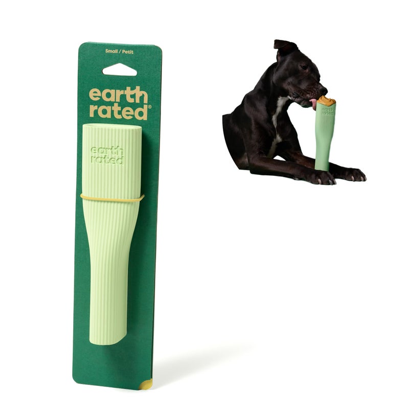 Earth Rated Dog Toy Enrichment Toys for Adult and Puppy Dogs Dishwasher and FreezerSafe Natural Rubber Small Green - Image 2