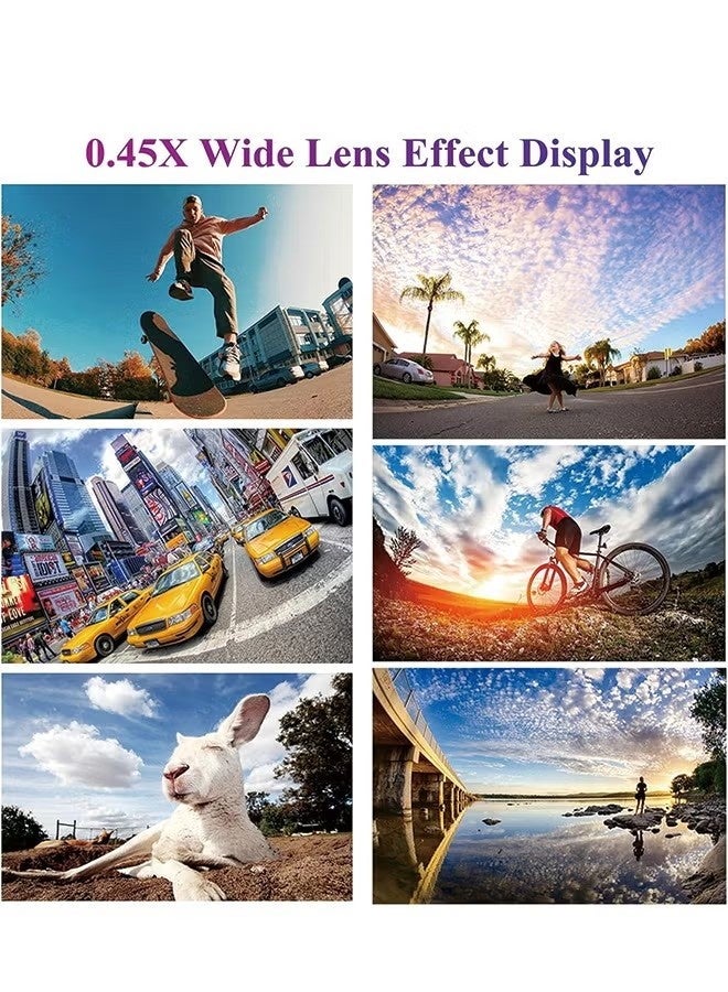 Phone Camera Lens, 2 in 1 Cell Phone Clip-on Lens Kit 0.45X Wide Angle Lens 140°+ 12.5X Macro Lens Clip-on iPhone Lens for iPhone Samsung and Most of Android Smartphone - Image 4