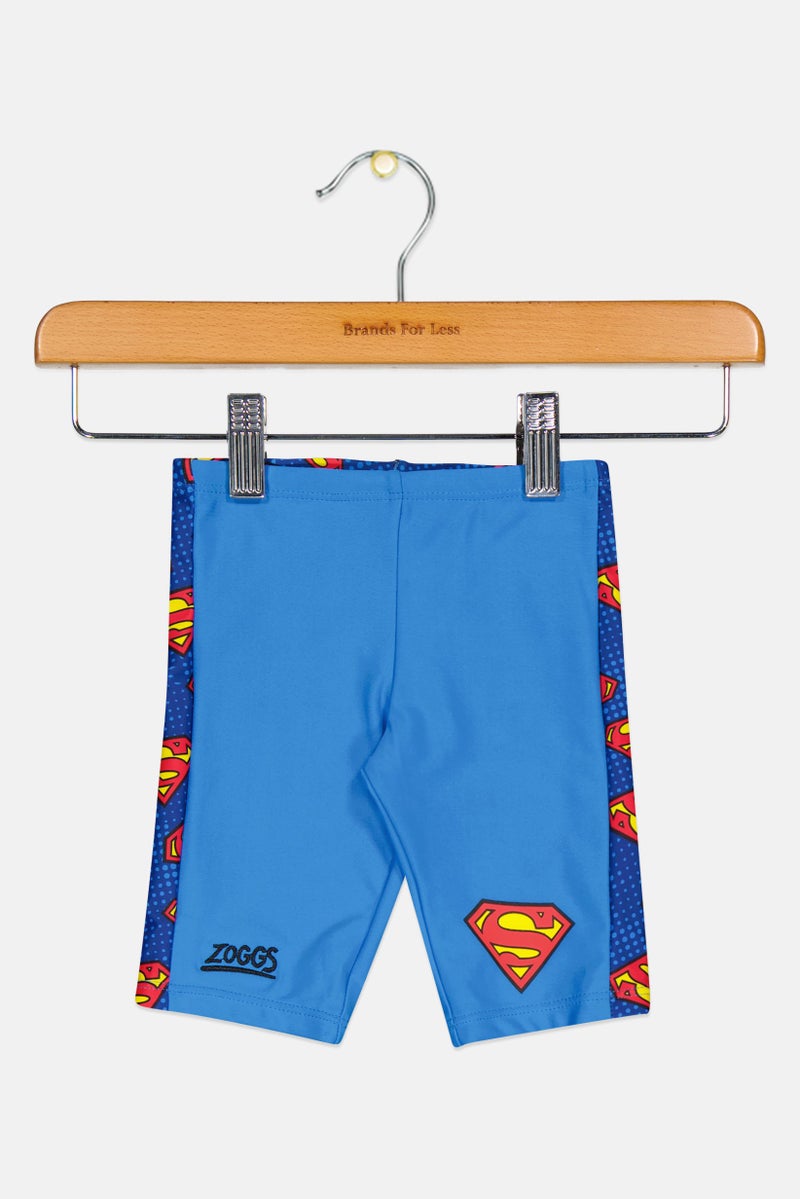 ZOGGS Toddlers Boy Embroidered Logo Swim Shorts, Multicolor - Image 1