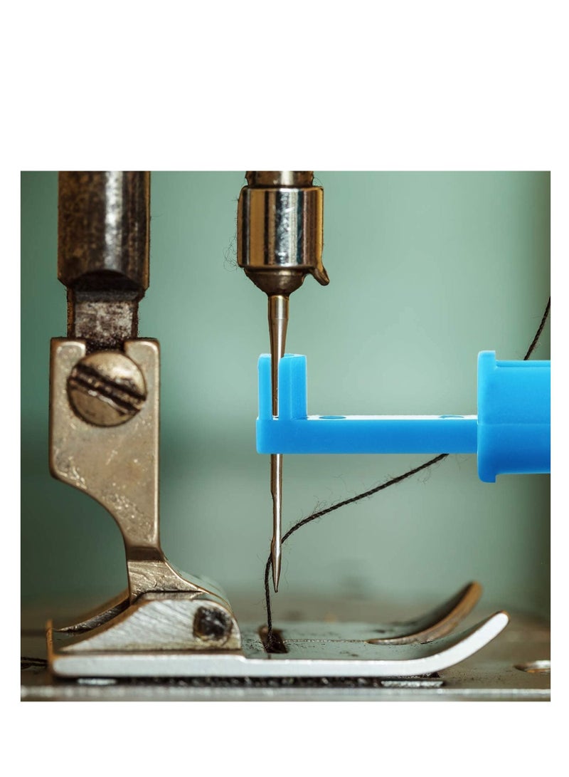 Y&D Sewing Needle Inserter,6 Pieces Automatic Threader Quick Tool for Machine (Blue and White) - Image 4