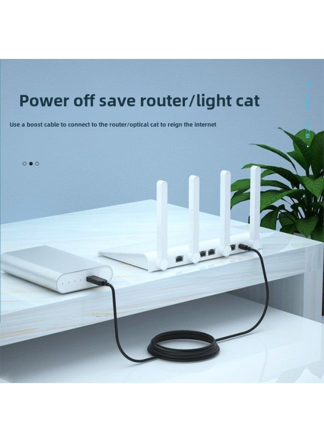 خط تعزيز USB 5V إلى 9V12V DC ذو ثقب دائري 55 مناسب لجهاز التوجيه المنزلي الصغير وشحن القطة الضوئية وسلك الطاقة - اللون: أسود خط تعزيز 5V إلى 12V - Image 4