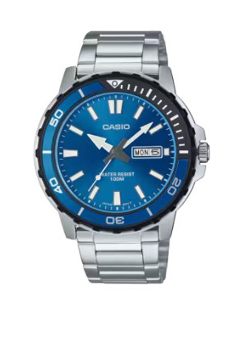 CASIO ساعة يد تناظرية MTD-125D-2A1VDF قياسية للرجال