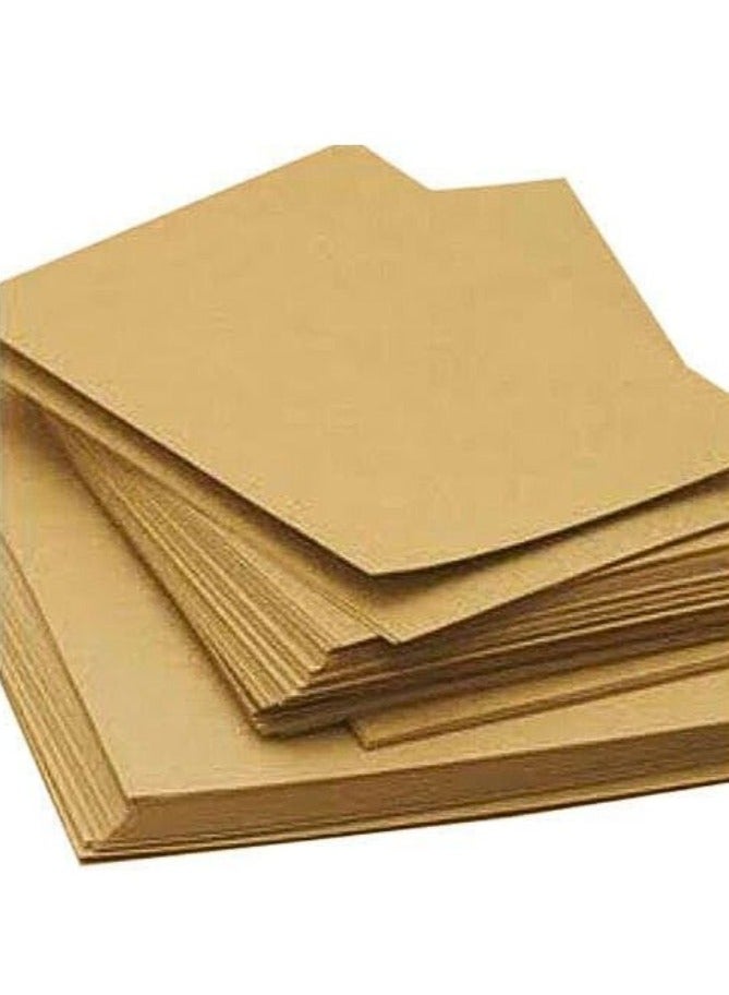 Terabyte Brown Kraft Paper Thick Cardstock A4, 350gsm (20 Sheets) - Image 1