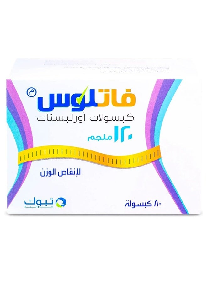 Tabuk - Fatlos Orlistat Capsules 120mg 80 Capsules - Image 1
