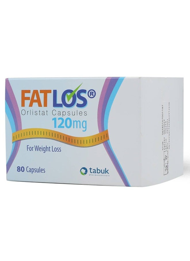 Tabuk - Fatlos Orlistat Capsules 120mg 80 Capsules - Image 1