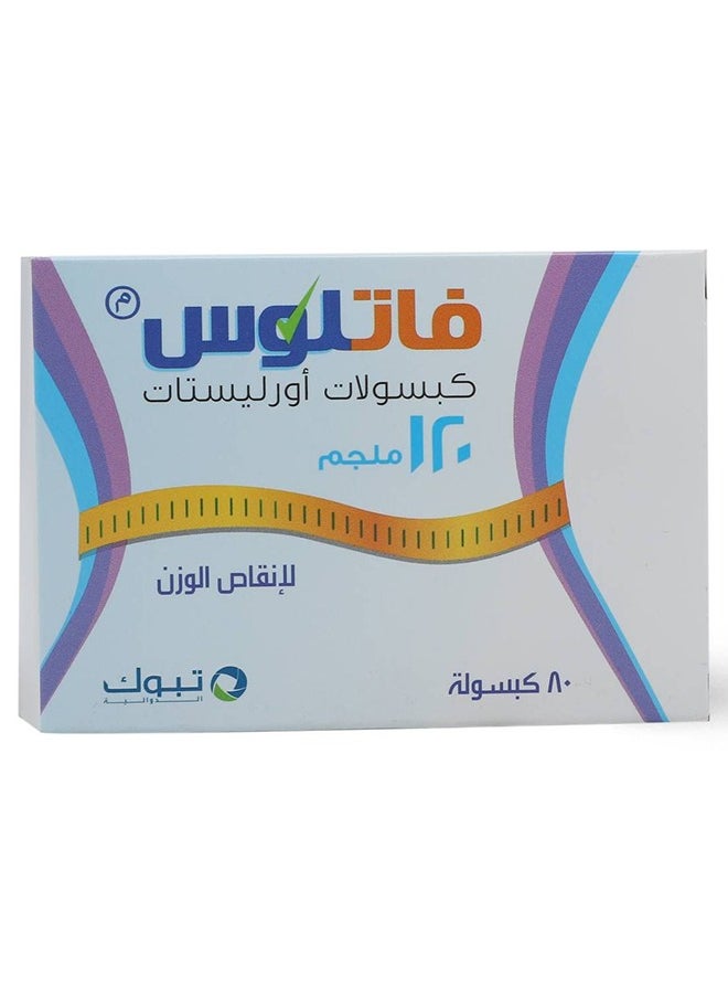 Tabuk - Fatlos Orlistat Capsules 120mg 80 Capsules - Image 1