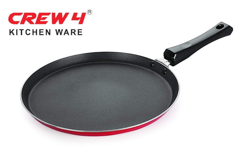 CREW4 Dosa Tawa redSize 12 and 4Cavity Snack Maker Combo - Image 4