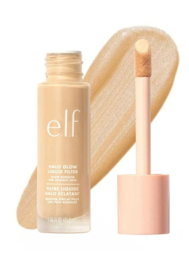 e.l.f. Halo Glow Liquid Filter Shade 2 Fair/Light, 31.5ml | Illuminating Liquid Makeup for Radiant Soft-Focus Glow