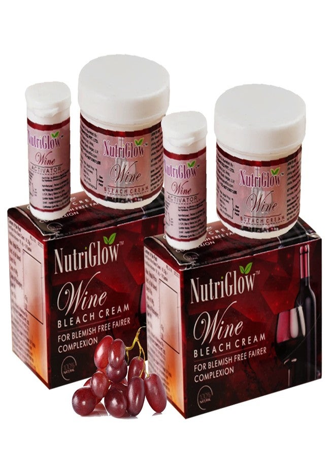 نيوتريجلو كريم تفتيح البشرة بالنبيذ من نوتري جلو للوجه للنساء | تفتيح شعر الوجه، بشرة متألقة طبيعياً، مصحح للبقع الداكنة، الرؤوس السوداء، علاج إزالة التسمير (عبوة من قطعتين، 43 غرام لكل قطعة) - Image 1