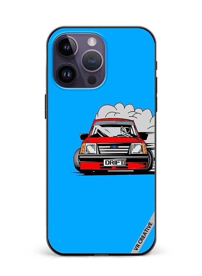 VR CREATIVE Protective Case Cover For Apple iPhone 16 Pro Max Car Drift Design Multicolour