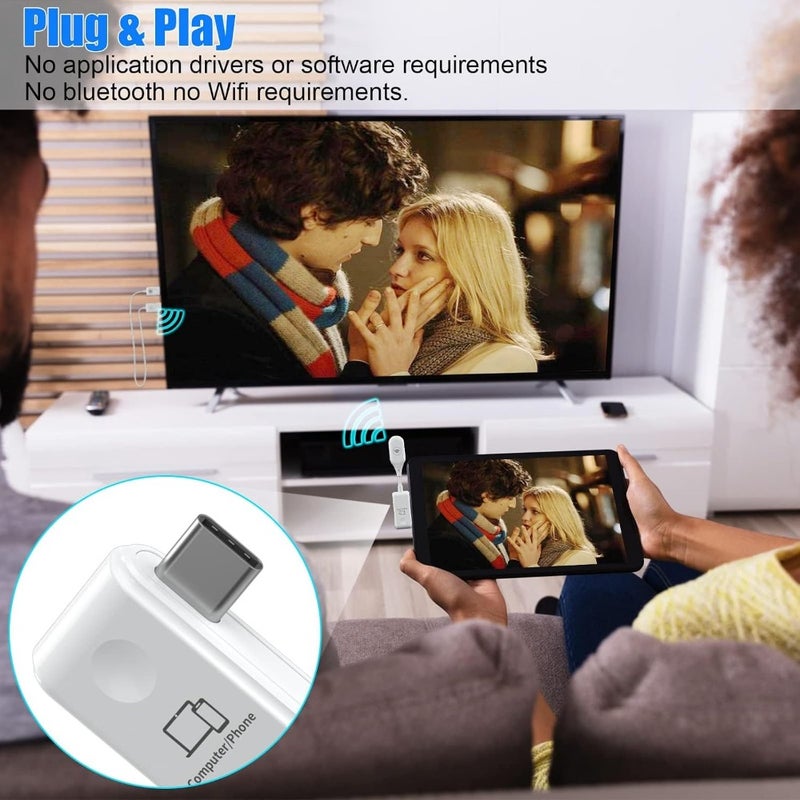 HDMI Wireless Extender Wireless HDMI Transmitter and Receiver 30m/98ft Range 1080p HD Dual-Band 2.4GHz/5GHz For Projector HDTV Monitor Laptop Camera Phone Home Office - Image 2